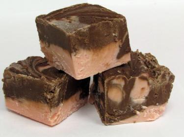 Amaretto Chocolate Swirl Fudge